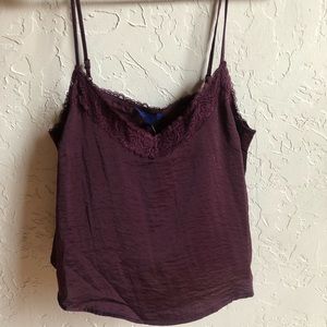 Aeropostale crop silky tank top
